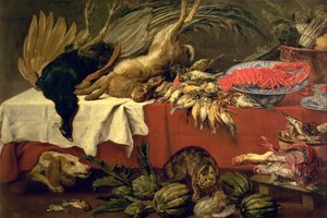 Nature morte avec gibier et homard, c.1610